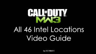 Modern Warfare 3  All 46 INTEL Locations Video Guide [upl. by Galatea]