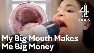 The Woman With The Worlds BIGGEST Mouth  How To Get Rich  Channel 4 [upl. by Pontone]