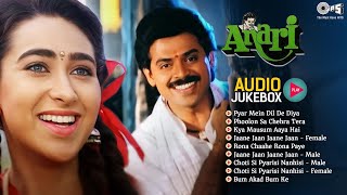 Anari Movie All Songs  Venkatesh amp Karisma Kapoor  Bollywood 1993 Old Movie Songs  Audio Jukebox [upl. by Ahsrat242]