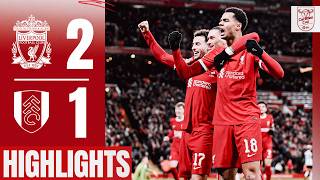 Gakpo amp Jones lead Carabao Cup semifinal first leg comeback  Liverpool 21 Fulham  Highlights [upl. by Afatsuom892]