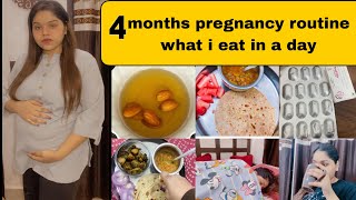 My 4 Months Pregnancy Morning to Nights Routine 🤰🏻What I eat in Day During Pregnancy pregnancy [upl. by Magen]