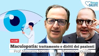 Maculopatia 2020 prevenzione trattamento e diritto alla cura dei pazienti anche in lockdown [upl. by Llerred]