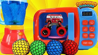 Toy Learning Video for Toddlers Learn Colors with Toy Cars Monster Trucks and Gumballs [upl. by Norod]