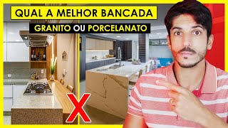 BANCADA DE PORCELANATO X BANCADA DE GRANITO  QUAL A MELHOR [upl. by Glennon953]