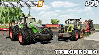 Picking straw spreading manure plowing cultivation  Tymonkowo  Farming simulator 19  ep 39 [upl. by Nonahs]