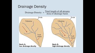 Grade 12 Geography Drainage density [upl. by Holtz]