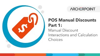 POS Manual Discounts Part 4 Manual Discount Interactions and Calculation Choices [upl. by Etnemelc]