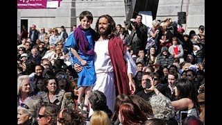 Passion of the Christ Wintershall cast Trafalgar Square [upl. by Eltsyrk720]