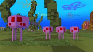 SpongeBob Jellyfishing Song Cover Minecraft Recreation [upl. by Emmer580]