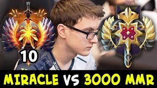 When TOP10 meets 3000 MMR — MIRACLE vs Legend Rank [upl. by Auberta]