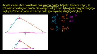 Zastosowanie podobieństwa trójkątów [upl. by Weissberg]