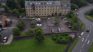 the old brewery and St Michaels and all saints church Houghton le spring durham aerial view [upl. by Wyatan]