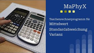 Mittelwert Varianz Standardabweichung mit TaschenrechnerCasio fx85ES und Casio fx991DE X [upl. by Courtenay]