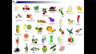 English Vocabulary Food and Drinks [upl. by Rebeh979]