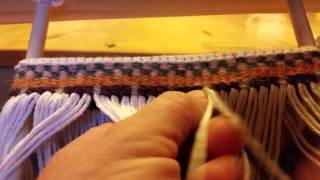 Twined weaving  how to do twined weft patterns [upl. by Susannah]