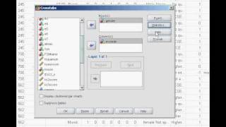 ChiSquare analysis on SPSS [upl. by Ailed]