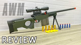 AWM Bolt Action Shell Ejecting Nerf Blaster [upl. by Tongue999]