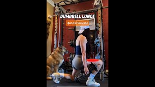 Key Points for QuadsFocused Lunge Using Dumbbells [upl. by Nnyrb153]