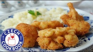 Breaded Fried Cauliflower Recipe Plus Bonus  Smažený květák a placek  Czech Cookbook [upl. by Enimrac786]