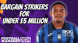 Best BARGAIN Strikers to Sign in FM24 [upl. by Lederer]