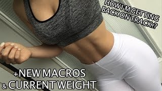 GETTING BACK ON TRACK AFTER VACATION WEIGHT amp MACROS UPDATE [upl. by Clarance]