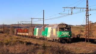 ★ 4K 🇫🇷 Neussargues  St Chely cab ride last BB67400 train for SNCF Fret France 181223 [upl. by Adnalu228]