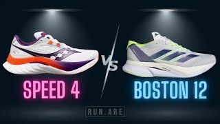 Saucony Endorphin Speed 4 vs Adidas Boston 12 Which Shoe is Right for You [upl. by Lap]