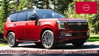 Pro Pilot Assist  35liter V6 Engine  425 HP  New Nissan Armada Platinum Reserve SUV 2025 [upl. by Malinin612]