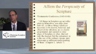 Reformed Biblical Hermeneutics  Part 2  The Necessity of Biblical Hermeneutics [upl. by Roinuj]