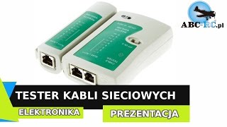 Tester Kabli sieciowych RJ45RJ11  ABCRCPL [upl. by Letreece926]