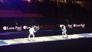 Peter Joppich vs Dimitry Rigin Fencing WC SemiFinal 2 Challenge International de Paris 2016 [upl. by Mcquade]