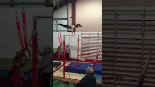 Gymnast Fails And Misses The Bar [upl. by Emearg26]