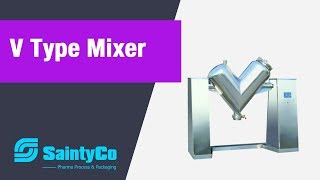 V Mixers V Cone Mixer V Type Mixers and Blenders Manufacturer Saintyco [upl. by Phillipe]