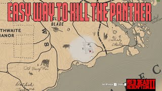 RDR2 Legendary Panther Easy kill [upl. by Frodina]