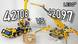 LEGO 42108 vs LEGO 42097  Better Crane  42108 vs 42097 Comparison video  Lego Technic Cranes [upl. by Colton229]