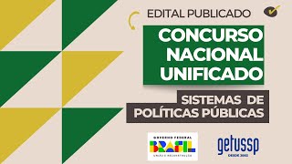 Concurso Nacional Unificado  Sistemas de Políticas Públicas [upl. by Nauj308]