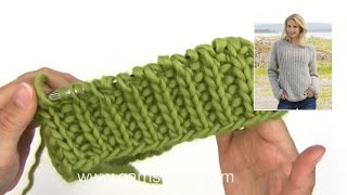 How to knit false English rib on circular needles [upl. by Muirhead124]