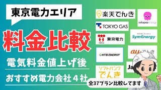 【2023年10月】東京電力エリアでオススメの電力会社はこの４社です【S社とE社には要注意！！】 [upl. by Andria]