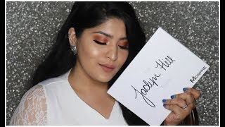 NEW Morphe The Jaclyn Hill Palette Review Finger amp Brush Swatches  Red amp Copper Tutorial [upl. by Joktan]