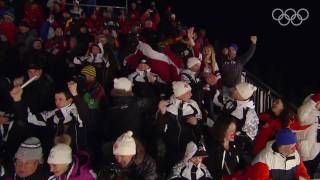 Latvia  Mens Luge Doubles  Vancouver 2010 Winter Olympic Games [upl. by Adnorrehs]