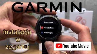 YouTube Music  instalacja aplikacji w zegarku Garmin [upl. by Suivatnad]