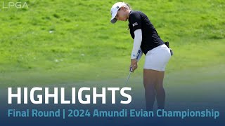 Final Round Highlights  2024 Amundi Evian Championship [upl. by Nylra]