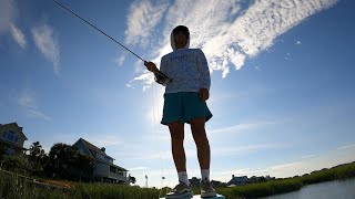 Flyfishing in Pawleys Island Crazy REDDRUM [upl. by Takken]