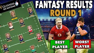 FANTASY RESULTS ROUND 1 6 Nations 2024  World Rankings Predictions Best Team of the Week [upl. by Nylimaj]