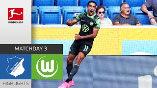 TSG Hoffenheim  VfL Wolfsburg 31  Highlights  Matchday 3 – Bundesliga 202324 [upl. by Akit]