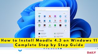 Install Moodle on Windows using WAMP  Complete Step by Step Guide moodle education elearning [upl. by Qooraf837]