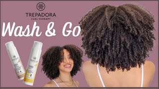 TREPADORA WASH amp GO The results WOW 😱  THE SHRINKAGE IS REAL  Natural Hair  AbbieCurls [upl. by Alyhs]