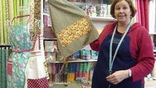 Make an Apron Using Tea Towels  Part 1 of 2 [upl. by Deevan971]