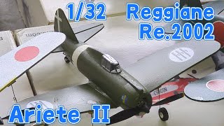 Reggiane Re2002 アリエテII ラジコン飛行機 [upl. by Eyatnod]