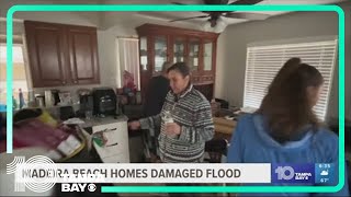 Homes in Madeira Beach damaged by flooding from Gulf storm [upl. by Borreri]